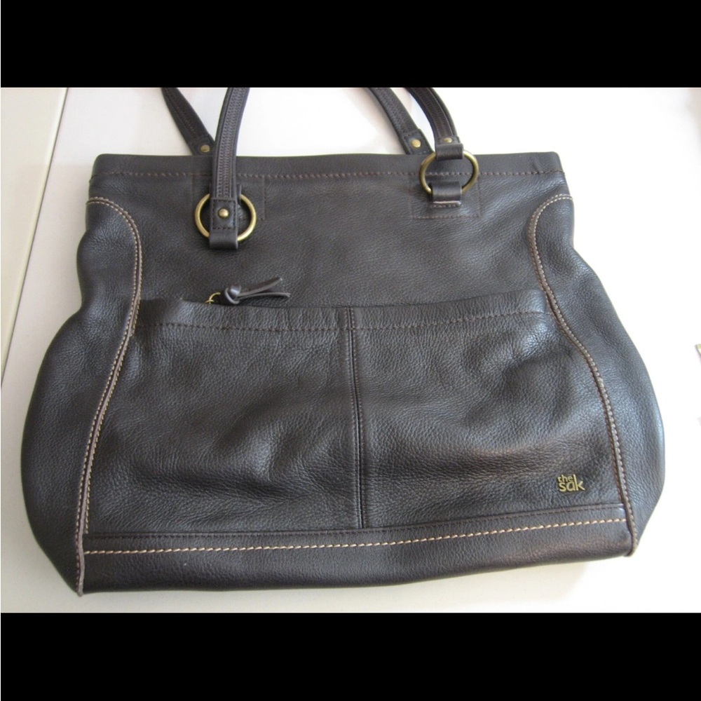 The Sak Dark Brown Leather Tote